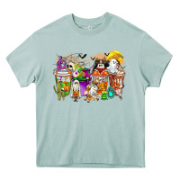 Arona Halloween Western Boo Coffee Cups Heavy Core Tee - CowhideDigitalArt