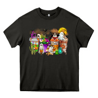 Asphalt Halloween Western Boo Coffee Cups Heavy Core Tee - CowhideDigitalArt