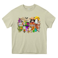 Mossy Halloween Western Boo Coffee Cups Heavy Core Tee - CowhideDigitalArt