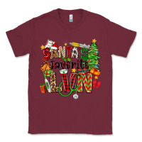 Burgundy santa's favorite lvn Classic Tee - Zillion Design Studio