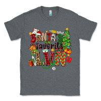 Charcoal Heather santa's favorite lvn Classic Tee - Zillion Design Studio