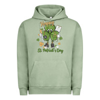 Pigment Oil Green happy st. patrick's day Urban Hoodie - MaliasSmallBusiness
