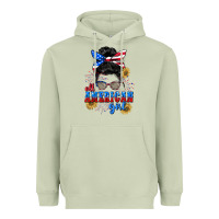 Matcha All American girl 4th of July Heavyweight Hoodie - CowGirlArtShop