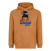 Meerkat All American girl 4th of July Heavyweight Hoodie - CowGirlArtShop