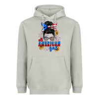 All American Girl 4th Of July Heavyweight Hoodie | Teevron