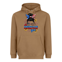 Toasted Coconut All American girl 4th of July Heavyweight Hoodie - CowGirlArtShop