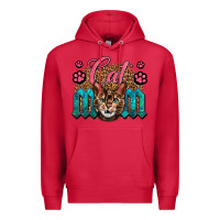 Cardinal Western Cat Mom Premium Hoodie - LillyAllenDesigns