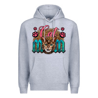 Heather Grey Western Cat Mom Premium Hoodie - LillyAllenDesigns
