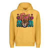 Mustard Western Cat Mom Premium Hoodie - LillyAllenDesigns