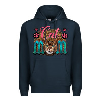 Navy Western Cat Mom Premium Hoodie - LillyAllenDesigns