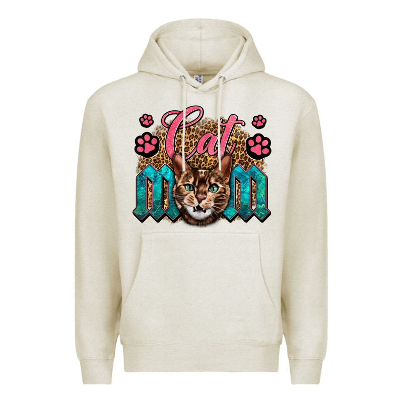 Western Cat Mom Premium Hoodie by LillyAllenDesigns | Teevron