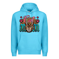 Ocean Blue Western Cat Mom Premium Hoodie - LillyAllenDesigns
