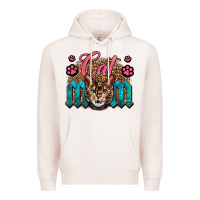Pale Pink Western Cat Mom Premium Hoodie - LillyAllenDesigns