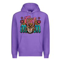 Purple Western Cat Mom Premium Hoodie - LillyAllenDesigns