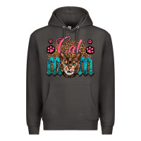 Smoke Western Cat Mom Premium Hoodie - LillyAllenDesigns