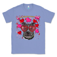 Colony Blue Valentine's day  pitbull Classic Tee - RanaPortraitStore