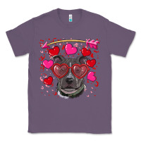 Lavender Valentine's day  pitbull Classic Tee - RanaPortraitStore