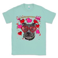 Seafoam Valentine's day  pitbull Classic Tee - RanaPortraitStore