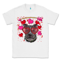White Valentine's day  pitbull Classic Tee - RanaPortraitStore