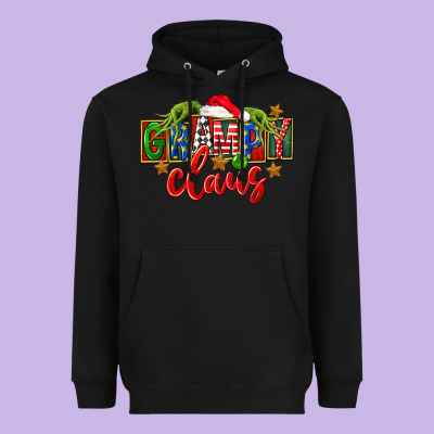 Christmas Grampy Claus Heavyweight Hoodie Designed By Fadigitalartstudio