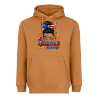 Meerkat All American Mama 4th of July Heavyweight Hoodie - CowGirlArtShop