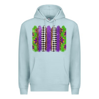 Blue Mist mardi gras brushstrokes Premium Hoodie - Jasminsmagicworld