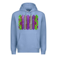 Colony Blue mardi gras brushstrokes Premium Hoodie - Jasminsmagicworld