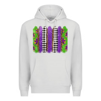 Dove Grey mardi gras brushstrokes Premium Hoodie - Jasminsmagicworld