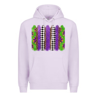 Lilac mardi gras brushstrokes Premium Hoodie - Jasminsmagicworld
