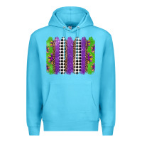 Ocean Blue mardi gras brushstrokes Premium Hoodie - Jasminsmagicworld