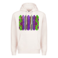 Pale Pink mardi gras brushstrokes Premium Hoodie - Jasminsmagicworld