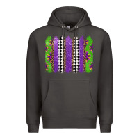 Smoke mardi gras brushstrokes Premium Hoodie - Jasminsmagicworld