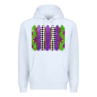 White mardi gras brushstrokes Premium Hoodie - Jasminsmagicworld