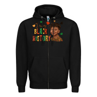 Black i am black history afro black boy child juneteenth Zipper Hoodie - texasbilliewilder