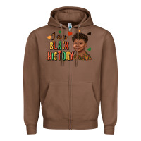Chestnut i am black history afro black boy child juneteenth Zipper Hoodie - texasbilliewilder