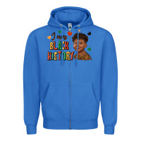 True Royal i am black history afro black boy child juneteenth Zipper Hoodie - texasbilliewilder
