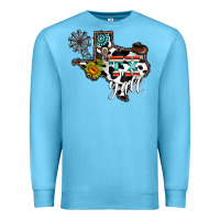 Ocean Blue tx yall western Premium Sweatshirt - CowhideDigitalArt