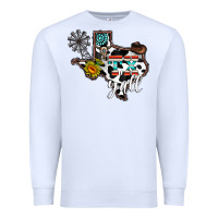 White tx yall western Premium Sweatshirt - CowhideDigitalArt