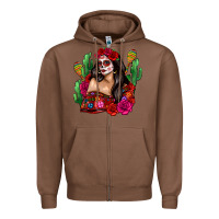 Chestnut mexico girl Zipper Hoodie - Zillion Design Studio