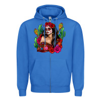 True Royal mexico girl Zipper Hoodie - Zillion Design Studio