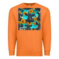 Carrot black angus and sunflowers seamless pattern Premium Sweatshirt - HRA Design Shop