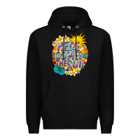 Black Here comes the sun Premium Hoodie - NancyCooperArtShop