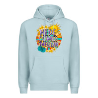 Blue Mist Here comes the sun Premium Hoodie - NancyCooperArtShop
