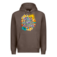 Coffee Here comes the sun Premium Hoodie - NancyCooperArtShop