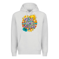 Dove Grey Here comes the sun Premium Hoodie - NancyCooperArtShop