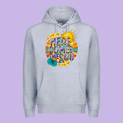 Here Comes The Sun Premium Hoodie Designed By Nancycooperartshop