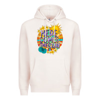 Pale Pink Here comes the sun Premium Hoodie - NancyCooperArtShop