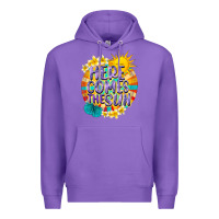 Purple Here comes the sun Premium Hoodie - NancyCooperArtShop