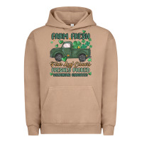 Pigment Burro farm fresh four leaf clovers Urban Hoodie - MaliasSmallBusiness