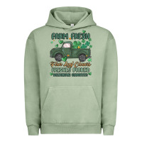 Pigment Oil Green farm fresh four leaf clovers Urban Hoodie - MaliasSmallBusiness